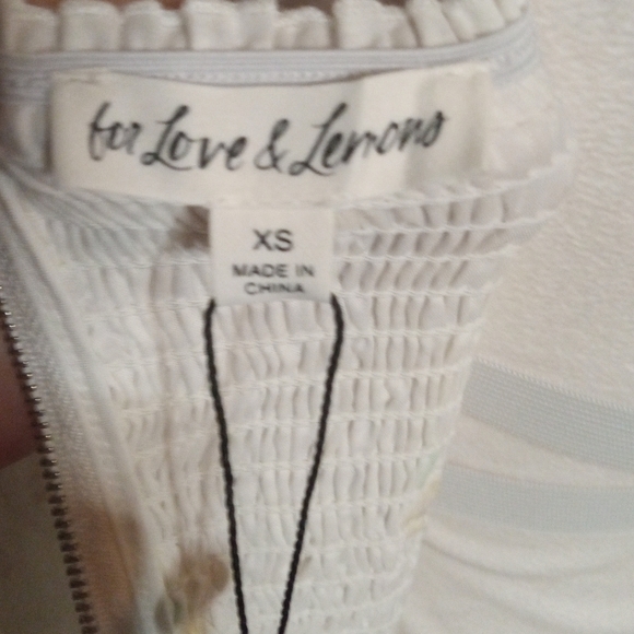 Revolve For Love & Lemons Daisy Floral Embroidered Abby Corset Top Size XS NWT - Picture 10 of 13